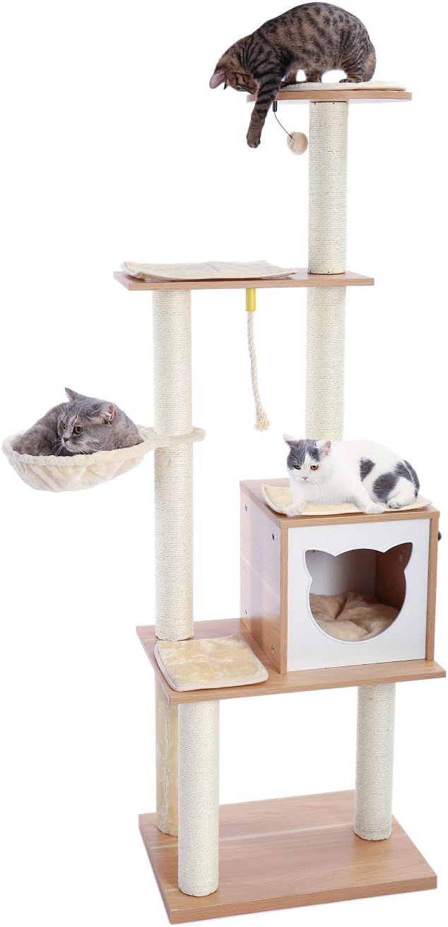 hennessy 43 modular modern cat tree