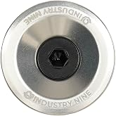 Industry Nine Headset Top Cap Kit (Headset Top Cap Kit - Silver) | Industry Nine Silver Aluminum Ultralight Top Cap - 7075 Alloy, Machined &amp; Laser-Etched