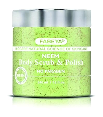 FABEYA Biocare Natural Neem Body Scrub and Polish, 340 ml