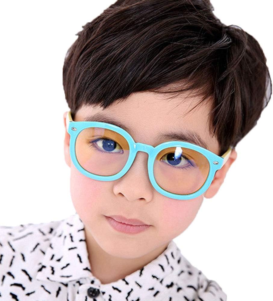 Glasses Boys girls anti-Blu-ray, watch mobile phones computers TV play games prevent myopia, Kid's full-frame radiation, UV protection goggles Optical