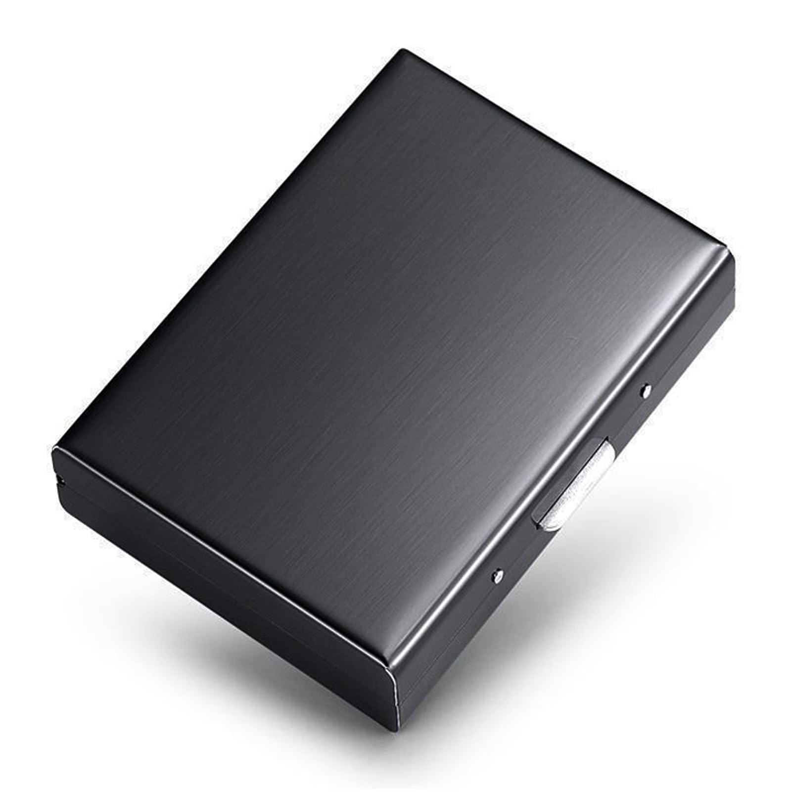 Hamosky RFID Credit Card Holder, Stainless Steel Wallet Case for Men and Women (Black)