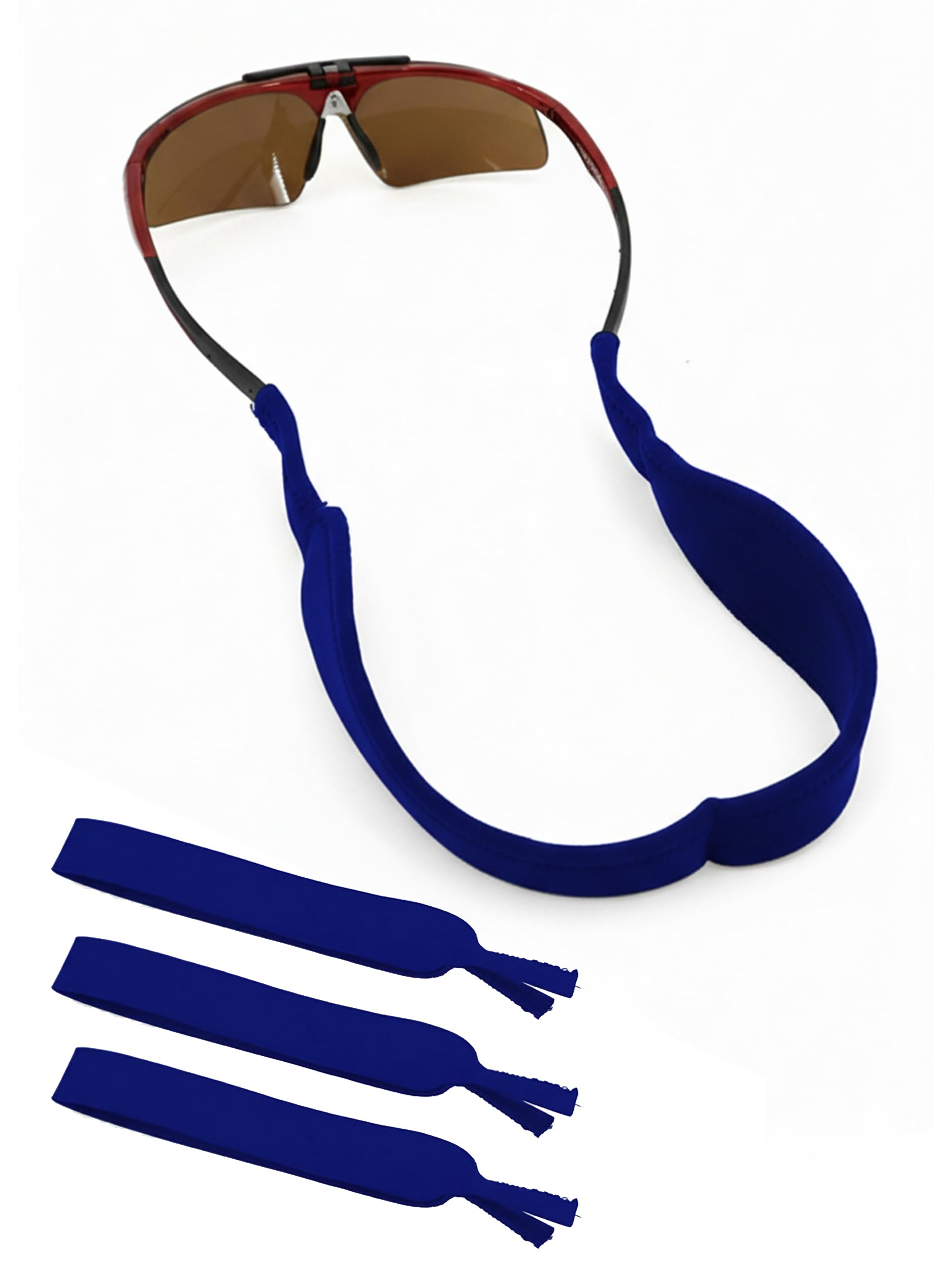 SPORTS WORLD VISION Eyeglass Retainer 2 or 4 Pack, NoTail Adjustable Premium Soft Neoprene, Adjustable Strap String Cord for Glasses, Sports Sunglasses Holder Lanyard, Head Band for Men, Women