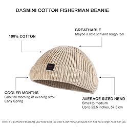 DASMINI Fisherman Beanie Hats for Men Women,Knit