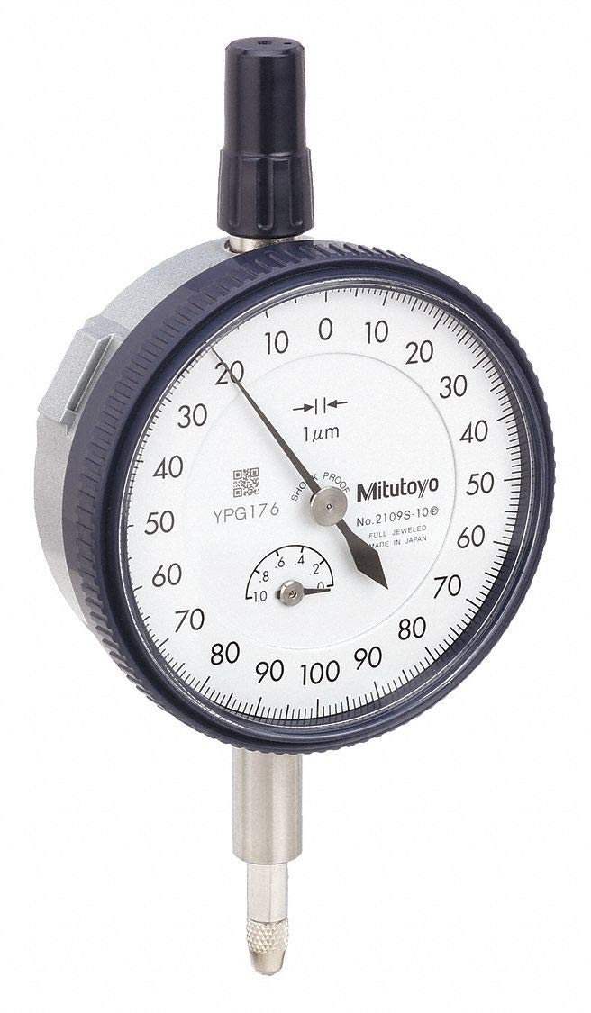 Mitutoyo 2109S-10 Dial Indicator Lug Back Shockproof