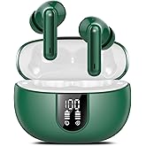 VEKJ Ai Translation Earbuds Real Time No Subscription, 164 Languages Translator Earbuds with 6 Translation Modes, Audio and Video Calls Translator Headphones,Green