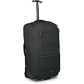 Osprey Ozone 2-Wheel 80L/27 Checked Luggage - Lightweight Rolling Bag with High Clearance and Oversized Wheels - Travel Suitcase with Mesh Organization, Trolley Handle and Add-a-Bag Strap, Black
