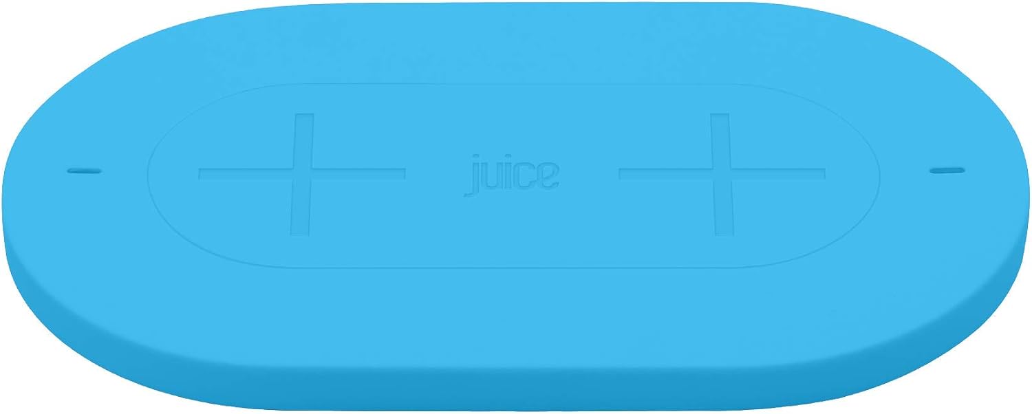 Juice Wireless QI Compatible Mobile Phone Charging Duo Pad, iPhone, Samsung, Huawei, Sony, Microsoft, Google, 10W, Aqua