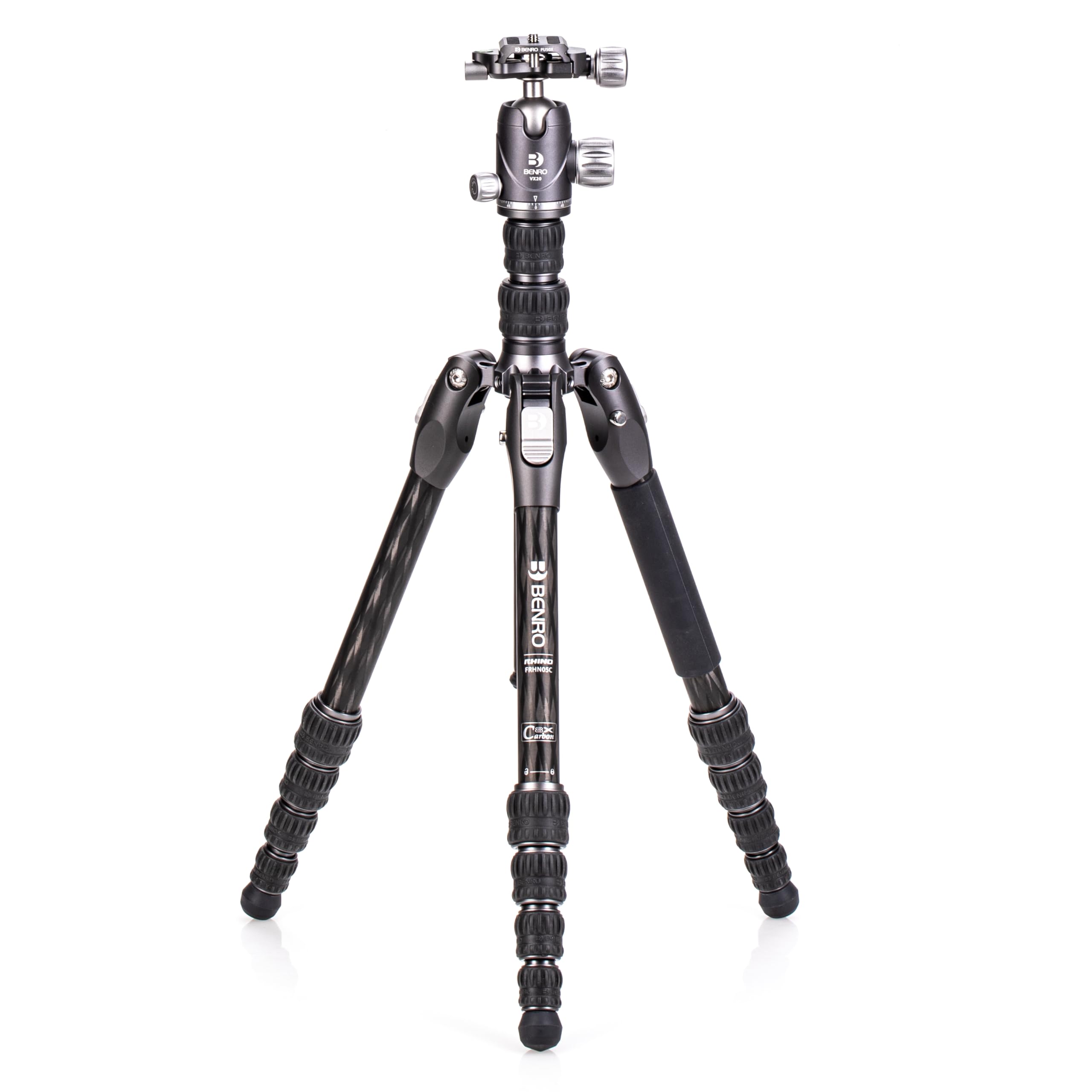 Benro Rhino Series FRHN05C Carbon Fibre Tripod and VX20 5 sections head