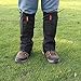 Winis Snow Gaiters Hiking Camping Mountain Climbing Leg Gaiters Oxford Waterproof Dustproof Antiwater Leg Cover Breathable Anti-bite High Gaiters Leg Protection Guard Boot Guardian (1 Pair) (Black)