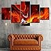 Pangoo art Frameless 5 Pcs Japanese Anime Naruto Poster Print Canvas Painting Wall Decor (Naruto,8x12 x2pcs,8x16 x2pcs,8x20 x1pcs)