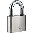 Yale - Y112/60/132/1 Iron Disc Padlock 60mm - Nickel Plated - Hardened Steel Shackle - Extreme Corrosion Resistance for Outdoor use