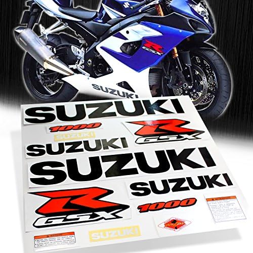 Full Sticker &amp; Emblem Decal Fairing/Fender Sticker Kit for 01-10 Suzuki GSXR 1000/ GSX-R1000
