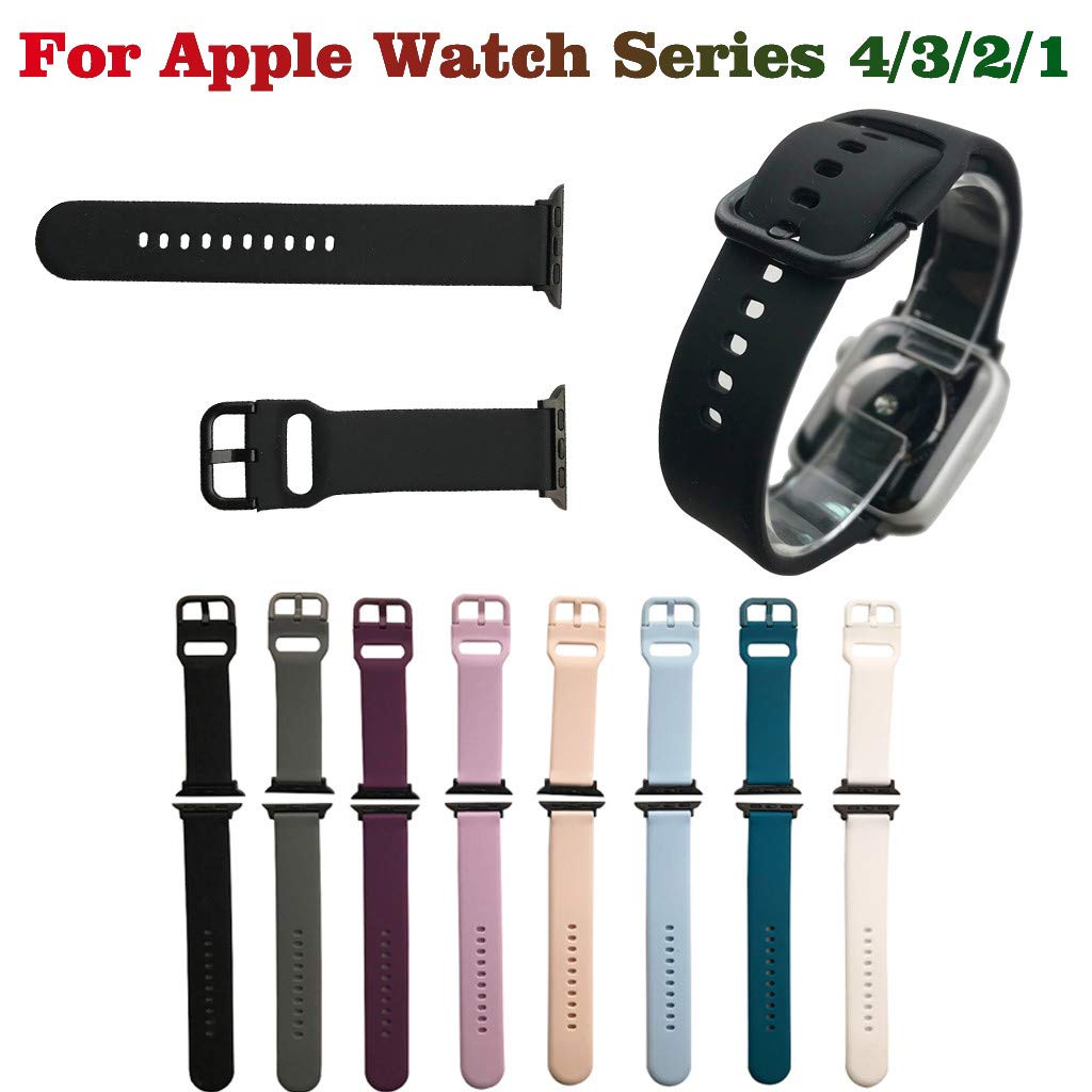 SMILEQ Para Apple para iwatch 4/3/2/1 Reemplazo de Silicona Suave ...