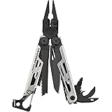 LEATHERMAN, Signal Camping Multitool with Fire Starter, Hammer and Emergency Whistle, Limited Edition Black/Silver