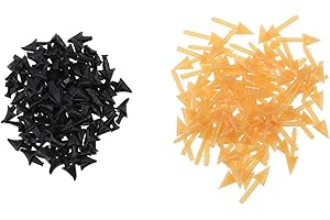 BEBEMOKO Plastic Fake Chicken Beak Inserts 200pcs for Bird Craft Projects Assorted Colors Sturdy Diy Supplies