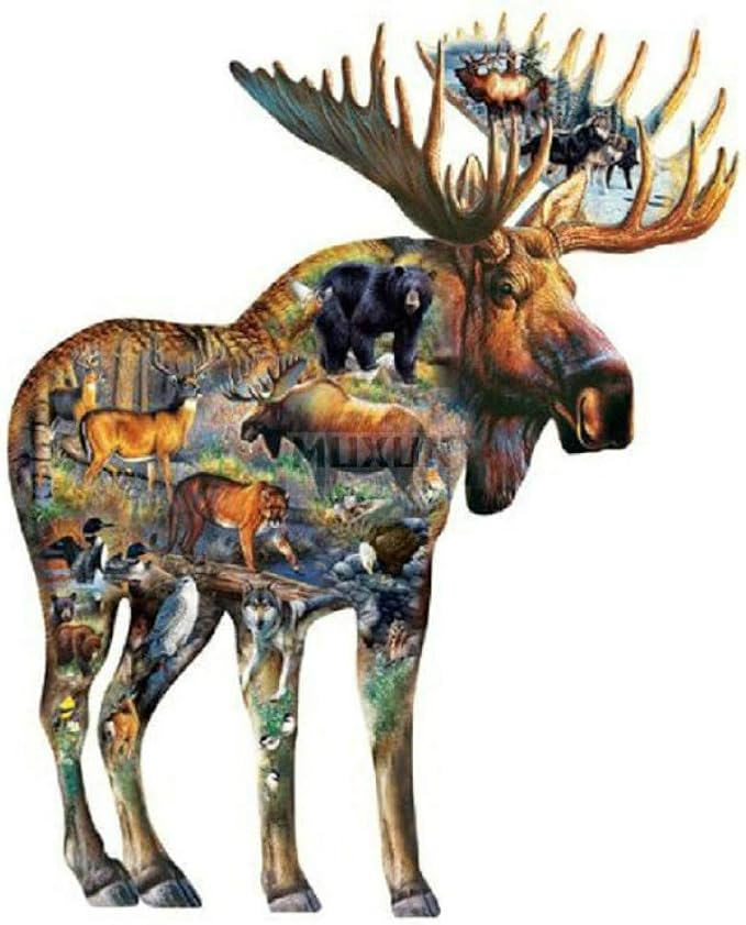 Amazon.com: THYHJJMM DIY5D Diamond Painting Elk Cross Stitch Kit Art