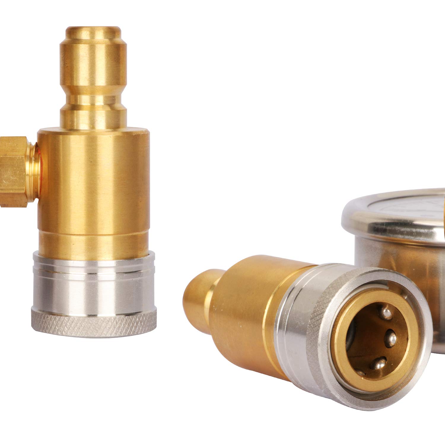 3/8 Inch Quick Connect Measureman 21/2 Pressure Washer Pressure Gauge