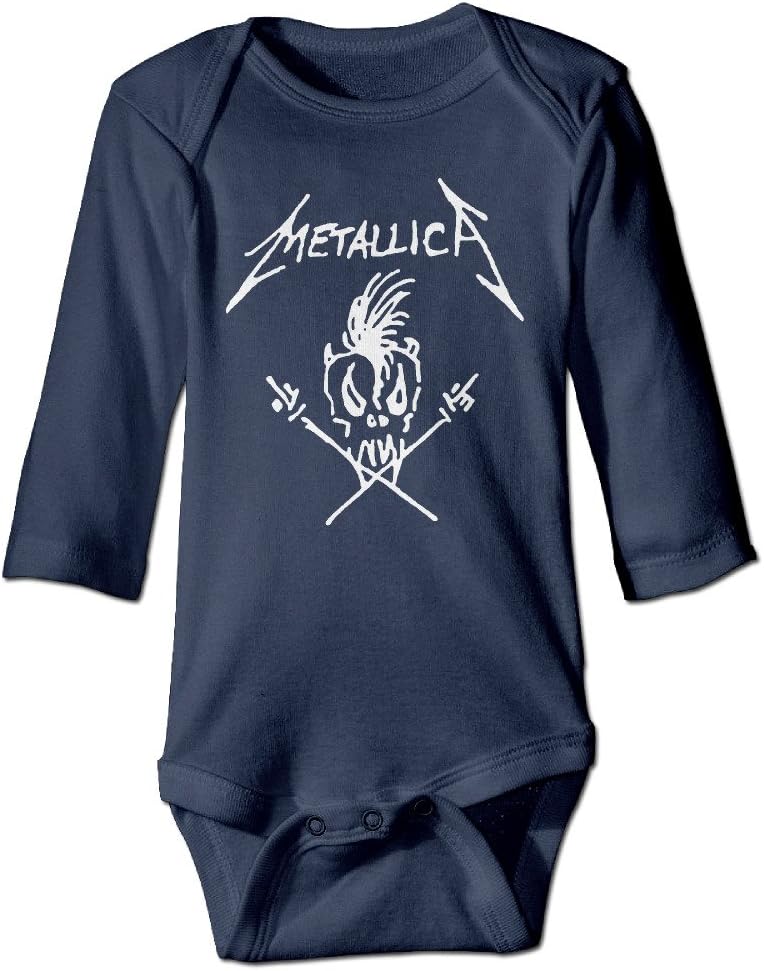 Metallica Iconl Braderz Toddler Outfits Short Sleeve Funny Baby Onesie