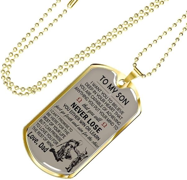 father son necklace pendants