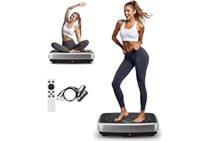 Vibration Plate Exercise Machine, 2026 EvoSpark Dual Motor Vibration Plate for Lymphatic Drainage, 3D & 4D Whole Body Vibration Plates for Weight Loss, Shaker Workout Equipment for Women Men Home