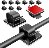 Fantasyon 50PCS Black Self Adhesive Cable Clips Wire Management Holder Outdoor view 1