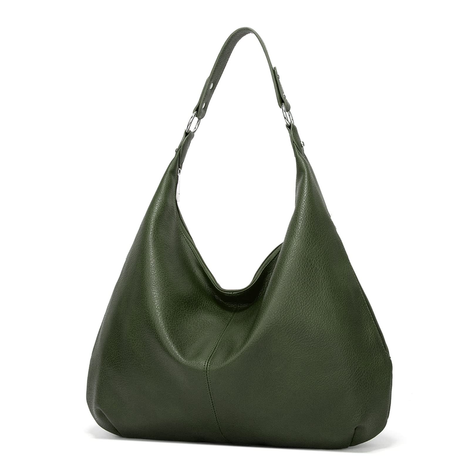 Ashioup Damen Bag Hobo-Taschen, Schwarzes Grün