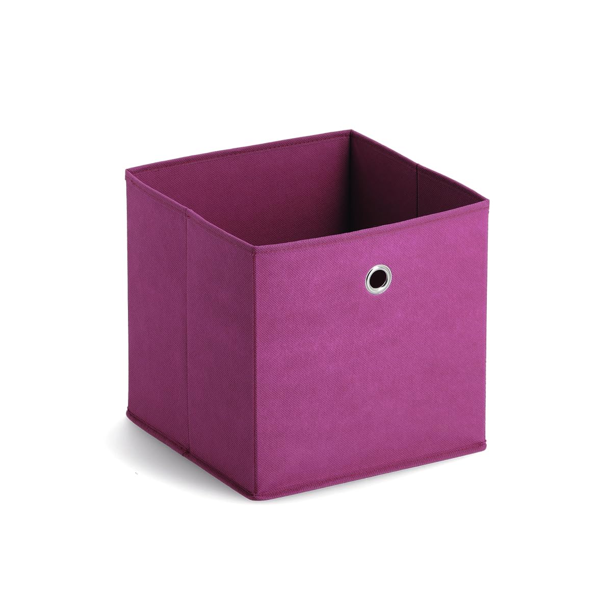 Zeller Storage Box, Microfiber, Purple, 28 x 28 x 28 cm