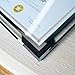 Giftgarden 8.5x11 Glass Frame Set of 2, Clear 8.5 x 11 Picture Frames for Certificate Document Award Tabletop Display