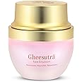 Shankara Gheesutra Face Emulsion with 100X Washed A2 Ghee, Hibiscus, and Vitamin C – Daily Facial Moisturizer for Skin Firming, Toning, and Hydration – Ayurvedic Skin Care for All Skin Types