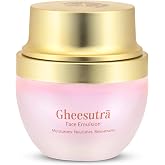 Shankara Gheesutra Face Emulsion &ndash; 100x Washed Ghee Moisturizer &ndash; Hydrating Facial Cream with Hibiscus, Vitamin C, Shea Butter, and Herbal Actives &ndash; Moisturizing for All Skin Types (30ml)