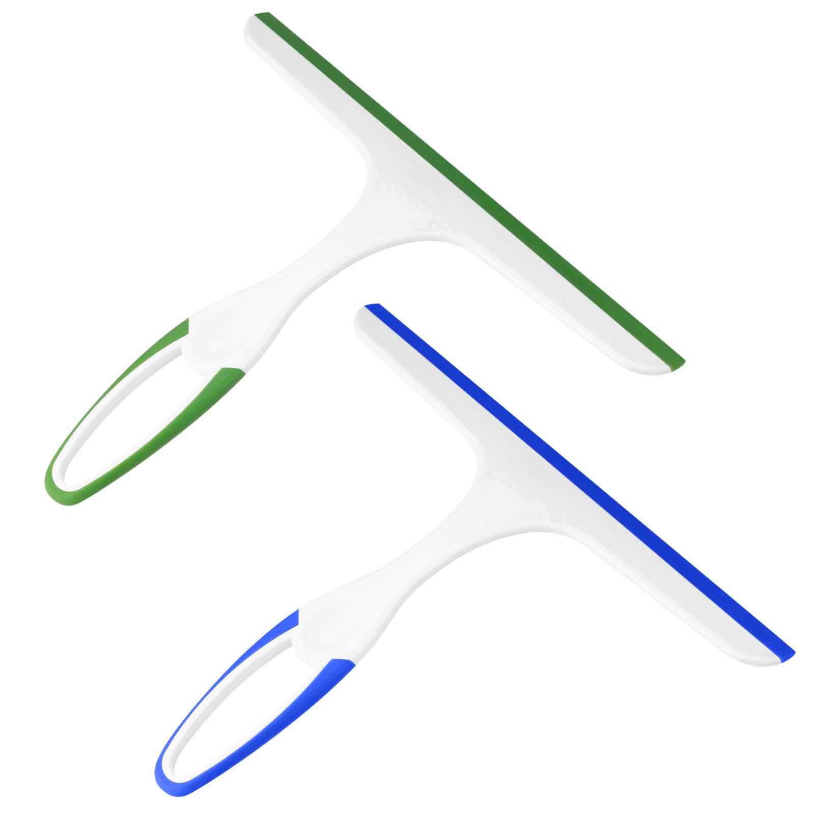 Photo 1 of 2 Pcs Shower Squeegee for Shower Glass Doors,Car Window Windshield Mirror Tile Cleaner Cleaning Wiper Squeegees Tool with Hook, Window Cleaning Shower Glass Squeegees