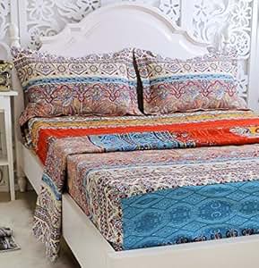 Amazon.com: FADFAY 2017 Brand Cotton Boho Style Bed Sheet
