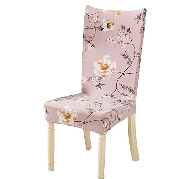 Zibuyu Removable Conjoined Stretchy Floral Home Stool Chair Seat Cover (6#)