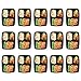 Homgeek 15-Pack Meal Prep Containers 3 Compartment BPA-Free Food Storage Stackable Reusable Microwave Dishwasher & Freezer Safe Bento Lunch Boxes with Airtight Leads for Portion Control