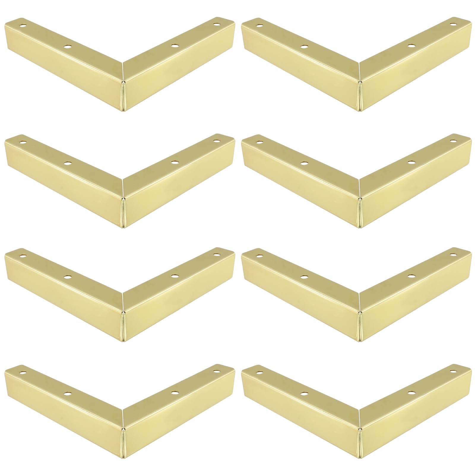 Photo 1 of Geesatis Dresser Legs Metal Furniture Legs 1 inch / 26 mm Height for Cabinet Sofa Table Replacement Parts, with Mounting Screws, Matte Gold,8Pcs