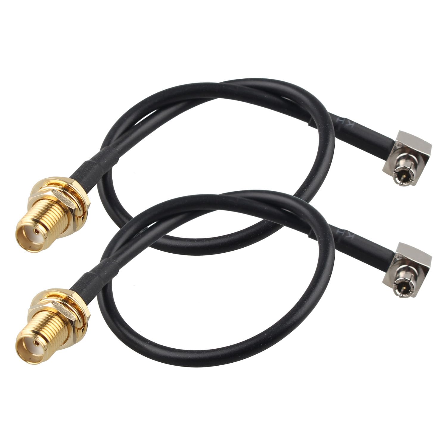 Futheda 2pcs 4G LTE Antenna SMA Female to TS9 Male Plug Right Angle Adapter Cable RG174 Cable 8inch/20cm for External Antenna Router Huawei Vodafone Netgear Hsdpa ZTE MiFi Modem Hotspot UMTS Mobile