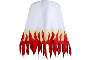 Haydory Women Kochou Shinobu/Agatsuma Zenitsu/Rengoku Kyoujurou Cloak Cosplay Costume Kimono Cape Robe Halloween Suit Adult