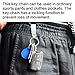 Linwnil Stainless Steel Keyring Security Belt Clip Key Chain,used in sports pants, clothes pockets,belt,Durable Multi-ring Key Holder (4)