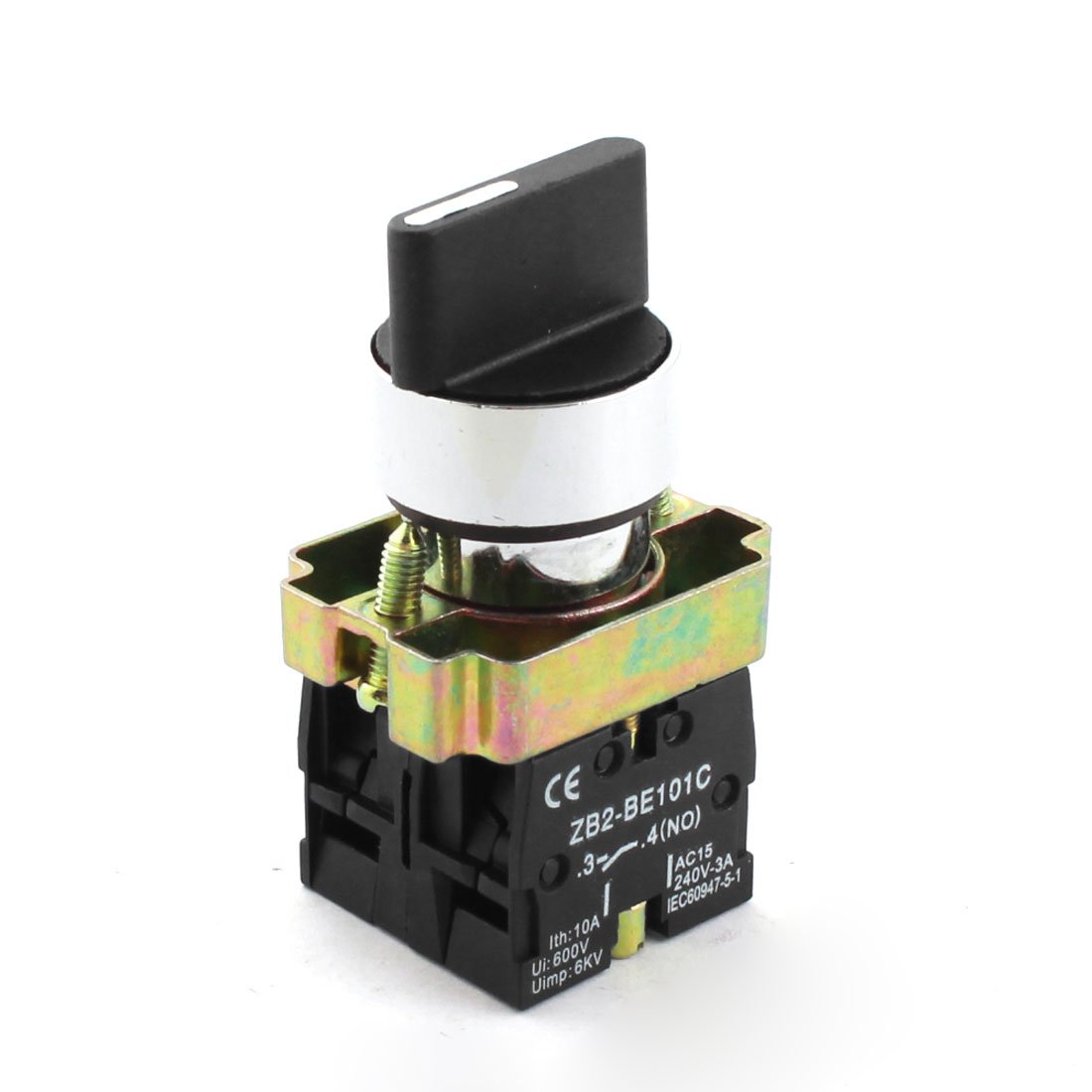 Sourcingmap Key Rotary 3 Positions Start Locking Pushbutton Switch 600V 10A 2NO