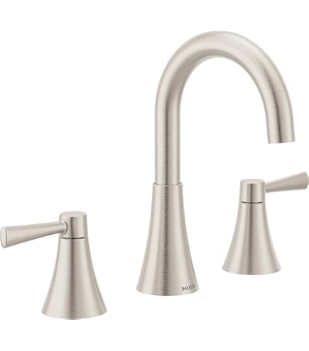Monna② Moen M84763SRN Genta 1.2 GPM Widespread Bathroom Faucet with