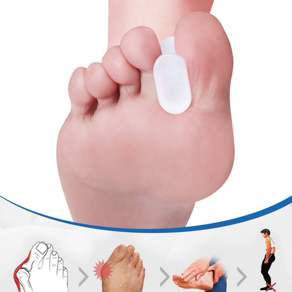 Dr. Foot\'s Gel Toe Separators - 4 Pieces in one set - Bunion Pain Relief - Three Sizes available (Small)
