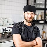 Lusofie 4 Pcs Unisex Chef Hat Adjustable Black Breathable Kitchen Cooking Caps view 4