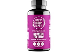 Happy Healthy Hippie Hormone Balance for Women (180ct) - PMS Support Supplement & Menopause Supplements for Women | Mood Support, Bloating Relief, PMDD | Black Cohosh, Chasteberry Supplement for Women