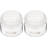 JECOMPRIS 2 Pcs Glass Weighing Bottles: Lab Glassware for Chemistry Dish - Science Container for Powder Samples (1.97x1.18 Inch)