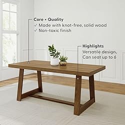 Plank+Beam 72 Inch Farmhouse Dining Table, Solid