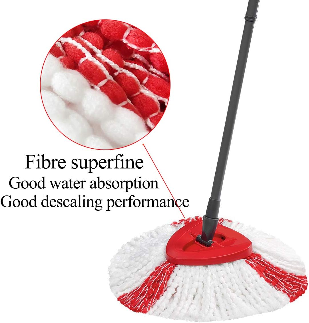 Set of 4 Microfibre Mop Head 2 in 1 for Vileda Turbo BigaMart