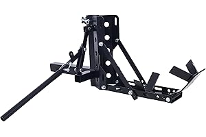 HEIGHYOXP 800 lbs Motorcycle Trailer Hitch Scooter Hauler Mount Rack, 2" Tow Carrier Receiver, Heavy Duty Steel