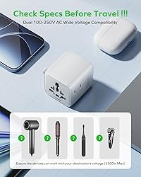 MOMAX Mini Universal Travel Adapter Worldwide, 2