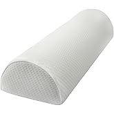 Eiury Half Moon Bolster Pillow - Perfect for Legs, Knees, Lower Back, Ankle and Head Support. Versatile Lumbar Support for Be