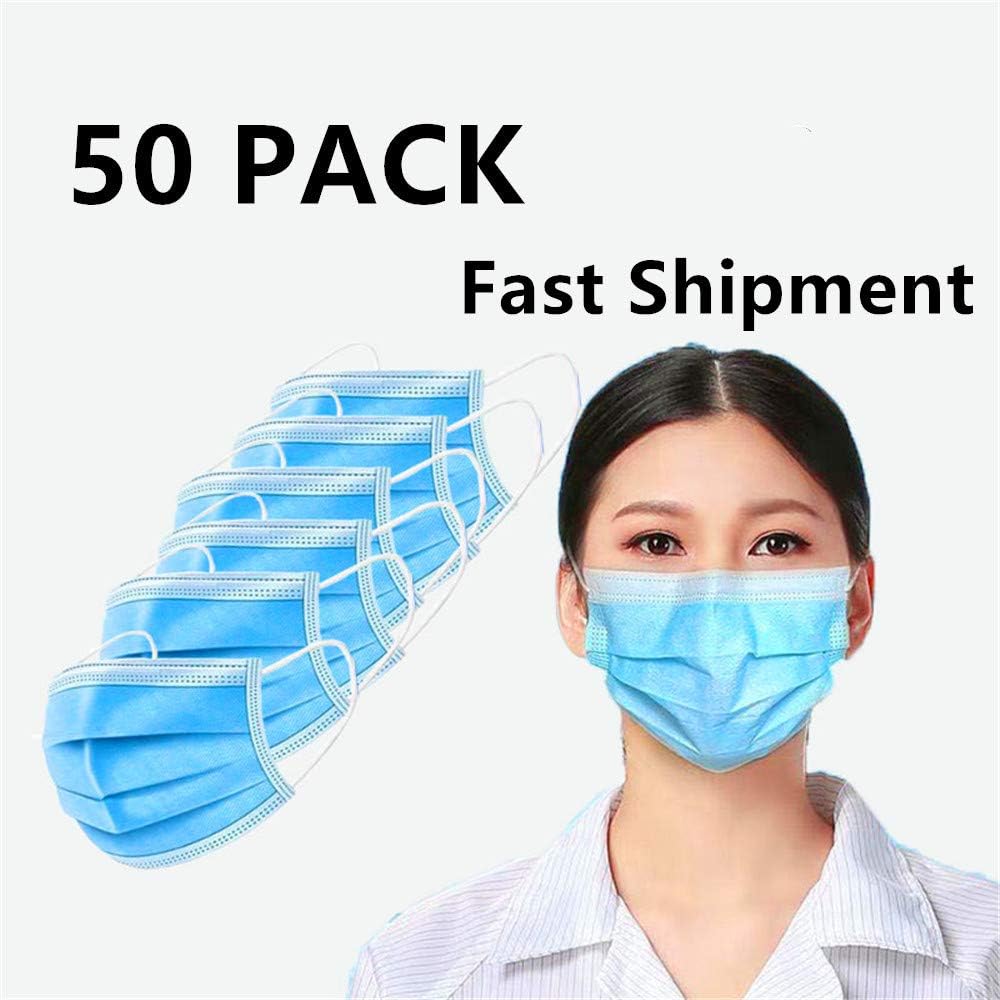 JHK Disposable Anti Dust Mäsk 50Pcs Non-woven Personal Protection Particulate Respirator Folding Anti Pollution Thick 3 Layer